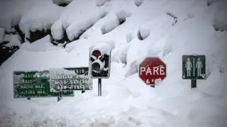 Opady śniegu w Chile 