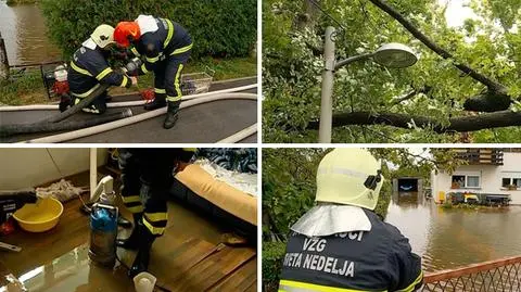 Gwałtowna burza nad Chorwacją. Grad wielkości orzecha włoskiego, podtopienia