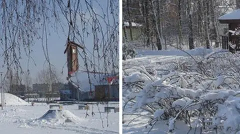 Zimowy poranek w dwóch strefach Polski