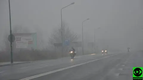 Jedźcie ostrożnie. Będzie mgliście i deszczowo, a lokalnie silniej powieje