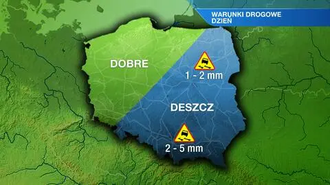 Warunki drogowe w czwartek