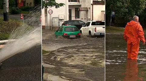 Zalane drogi i budynki. Nawałnica zmieniła ulice w rzeki