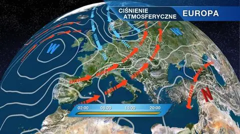 Sytuacja baryczna nad Europą