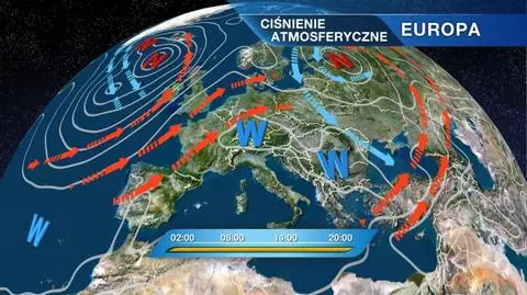 Sytuacja baryczna nad Europą