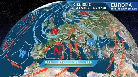 Ciśnienie atmosferyczne w Europie