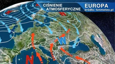 Ciśnienie atmosferyczne nad Europą