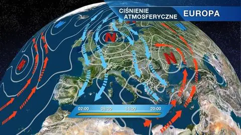 Sytuacja baryczna nad Europą