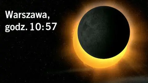 Księżyc rozpoczął wędrówkę przed tarczą Słońca