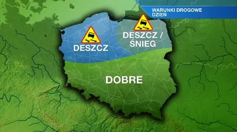 Miejscami może spaść deszcz ze śniegiem