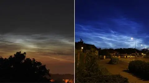 Na niebie błyszczały obłoki srebrzyste