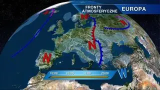 Front dzieli kraj na ciepły wschód i chłodny zachód