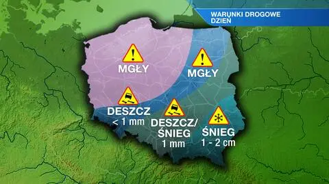 Na drogach będzie ślisko. Zachowajcie czujność