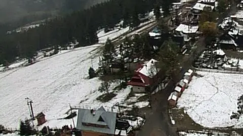 Biały puch wciąż przykrywa Zakopane