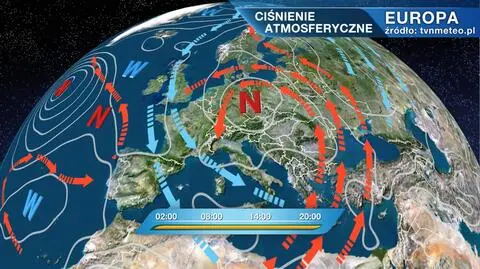 Ciśnienie atmosferyczne nad Europą