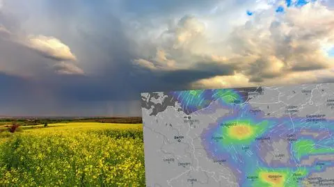 W najbliższych dnia popada deszcz, mogą pojawić się burze