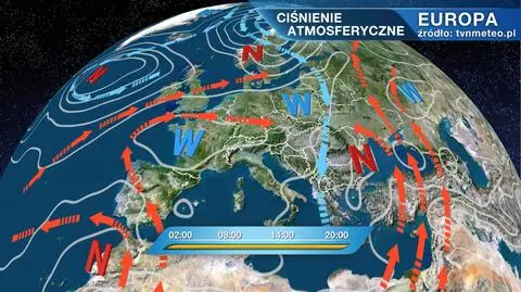 Polska pod wpływem klina wysokiego ciśnienia