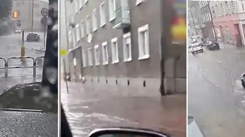 Strzelce Opolskie popłynęły. Ulice i piwnice pod wodą