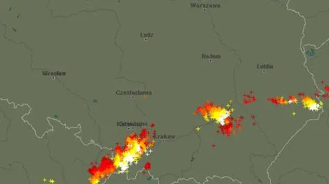 Ścieżka przechodzenia burz nad Polską