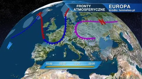 Fronty atmosferyczne nad Europą