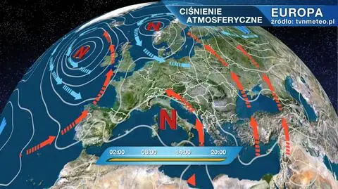 Ciśnienie atmosferyczne nad Europą