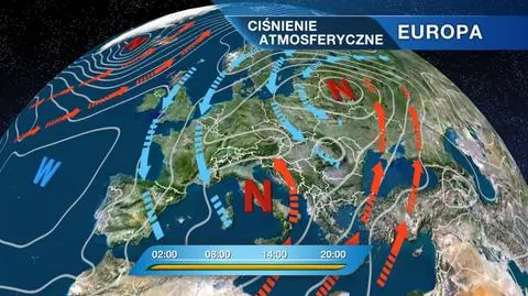 Sytuacja baryczna nad Europą