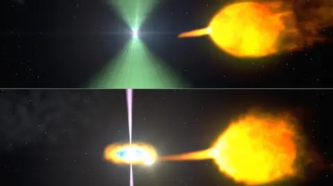 Pulsar w układzie podwójnym przechodzi przemianę, czerpiąć materię z gwiazdy towarzyszącej