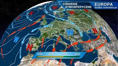 Ciśnienie atmosferyczne w Europie