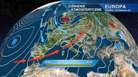Ciśnienie atmosferyczne nad Europą