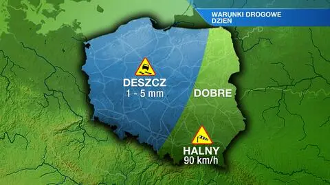 Warunki drogowe w czwartek