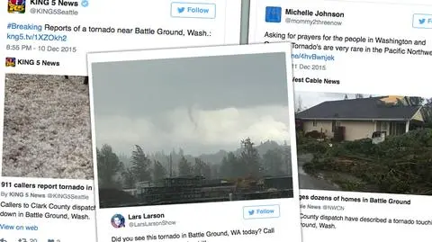 Tornado przeszło przez Waszyngton. To kolejna pogodowa katastrofa na północnym zachodzie