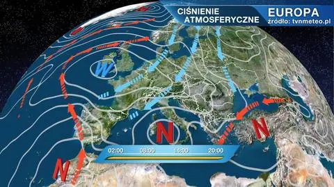 Ciśnienie atmosferyczne nad Europą