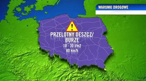 W całym kraju może przelotnie popadać