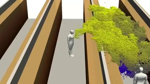 Jak koronawirus rozprzestrzenia się w powietrzu 