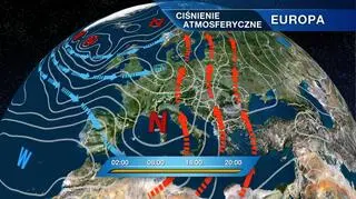 Ciśnienie atmosferyczne nad Europą