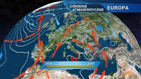 Sytuacja baryczna nad Europą