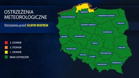 IMGW wydał ostrzeżenia pierwszego i drugiego stopnia