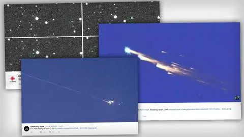 Rakieta roztrzaskała się w ziemskiej atmosferze