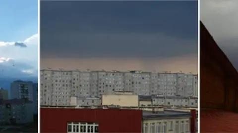 Ciemne chmury, strugi deszczu. Zobacz, jak burze przechodzą przez Polskę