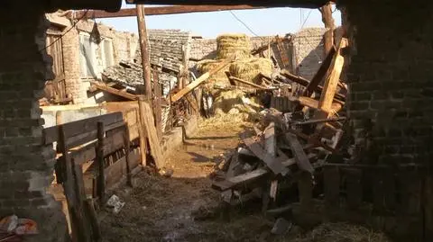 "Część budynków runęła zupełnie". Nawałnica w Drozdowie