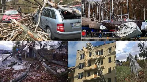 Kolejni ranni po niedzielnych wichurach. To strażacy