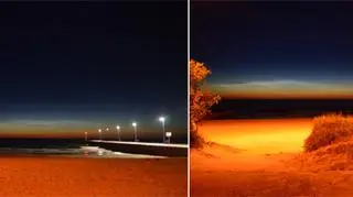 Obłoki srebrzyste nad Bałtykiem