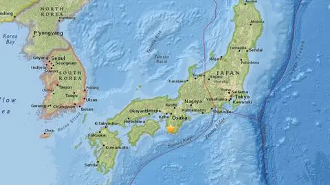 W Japonii zatrzęsła się ziemia. Obszar podwyższonego ryzyka