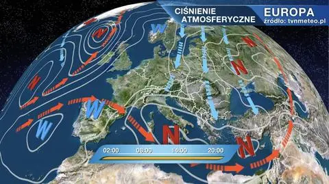 Ciśnienie atmosferyczne nad Europą