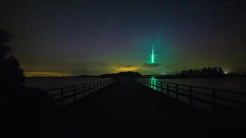 Zielony meteor w Szwecji