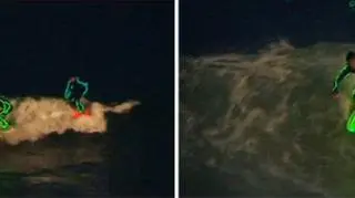 Odblaskowi surferzy