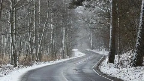 Część dróg oblodzona