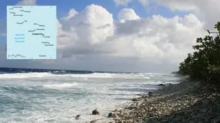 Tuvalu położone w zachodniej Polinezji