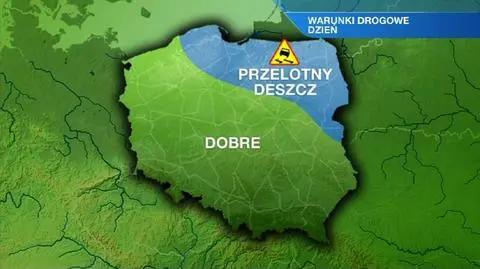 Na większości dróg sucho