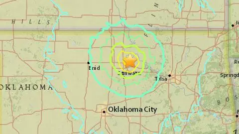 Trzęsienie ziemi w Oklahomie. Jedno z największych w tym rejonie w historii