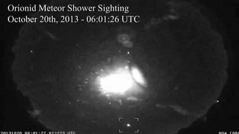 Meteor jaśniejący nad Kalifornii